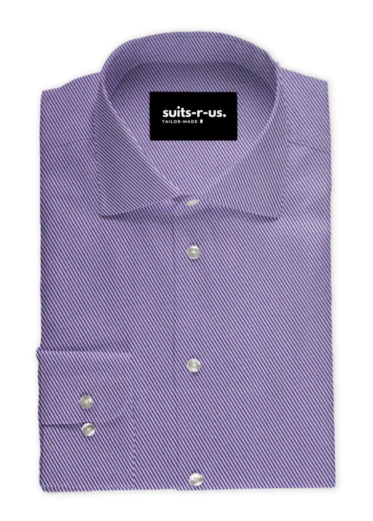 Lavender Diagonal Twill Shirt