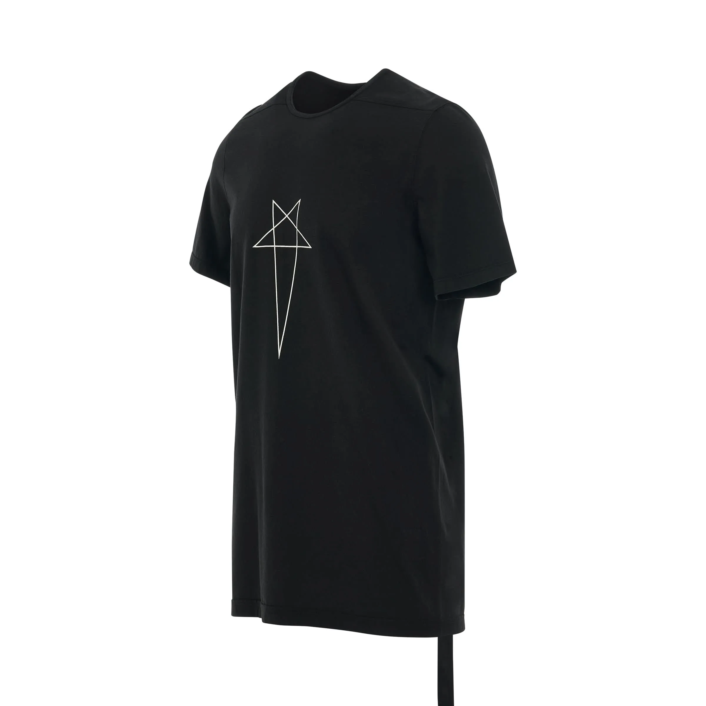 Level Pentagram Logo T-Shirt in Black/Pearl