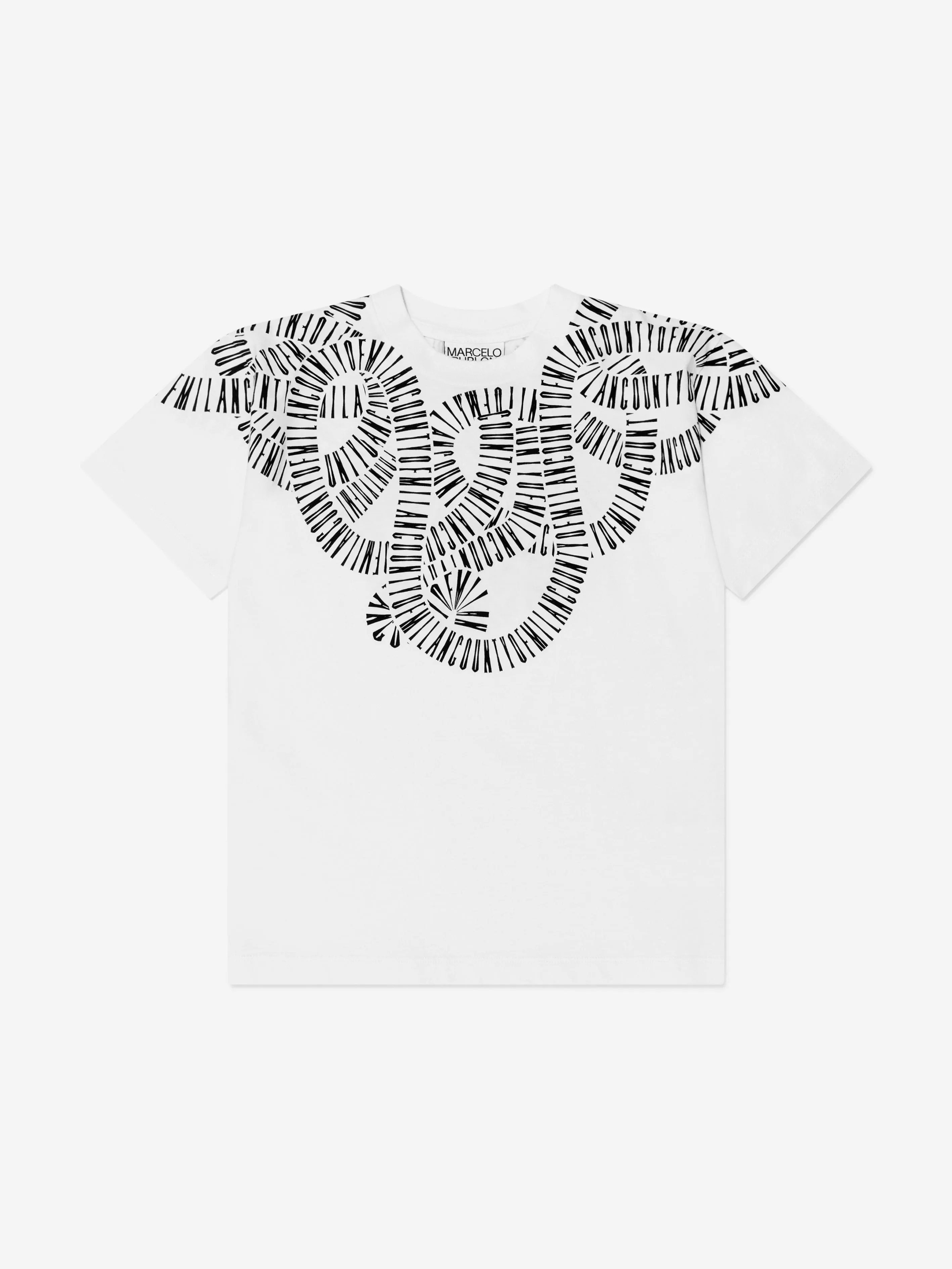 Marcelo Burlon Boys Snake Print T-Shirt