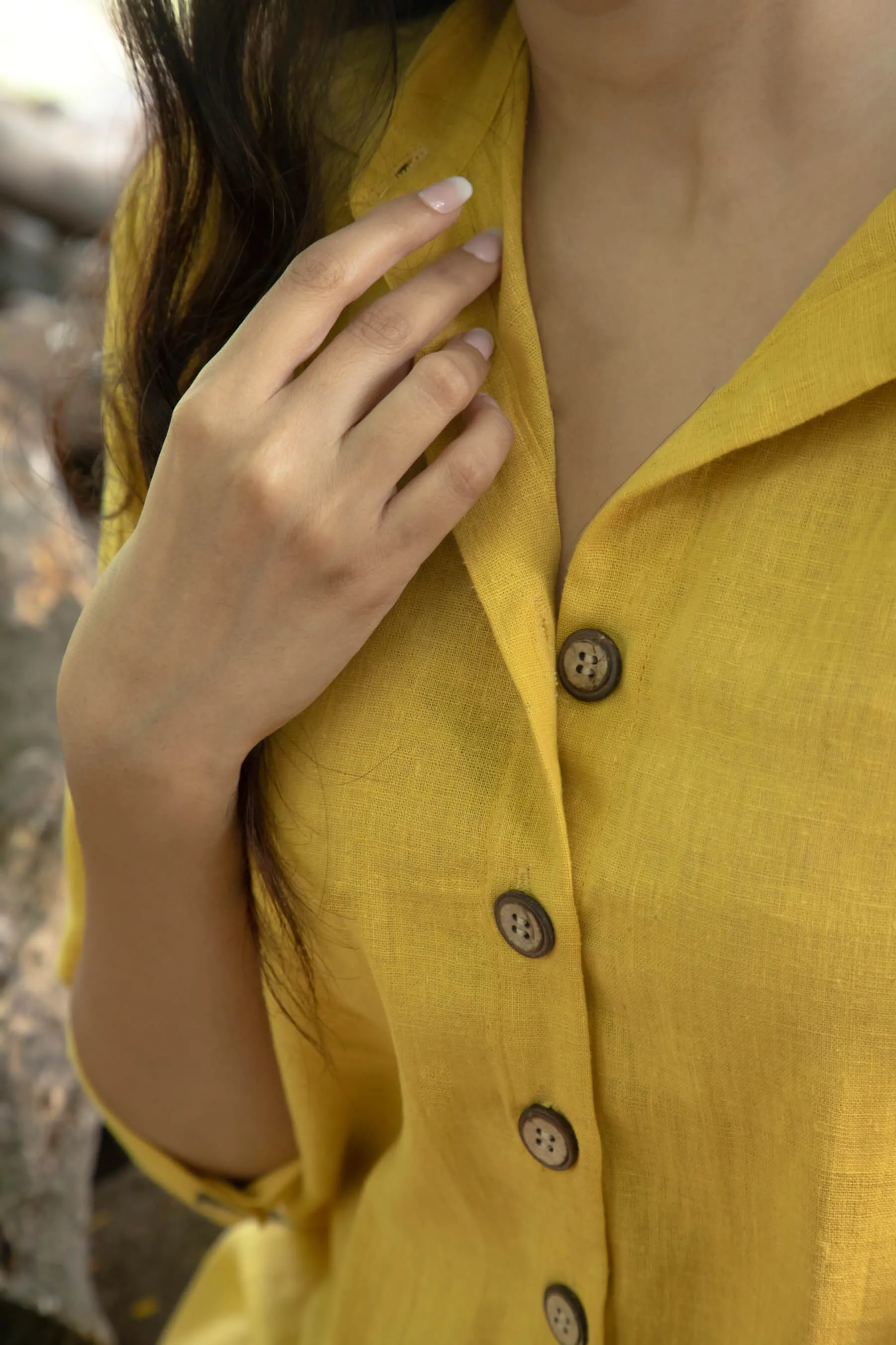 Marigold Pure Cotton Shirt for Women