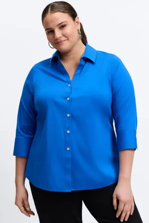 Mary Plus Stretch No Iron 3/4 Sleeve Shirt