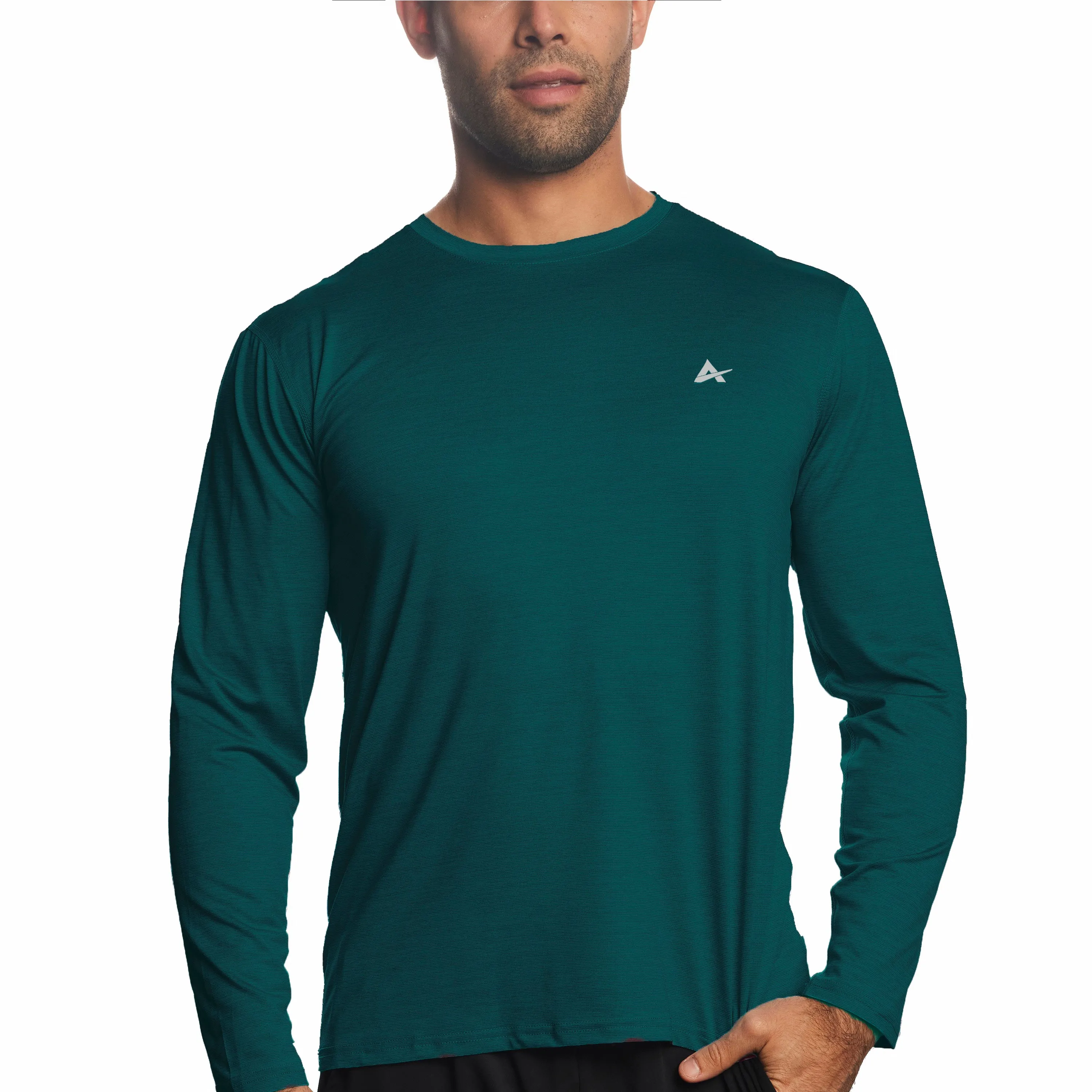 Men's Cooling Crew Neck Long Sleeve T-Shirt