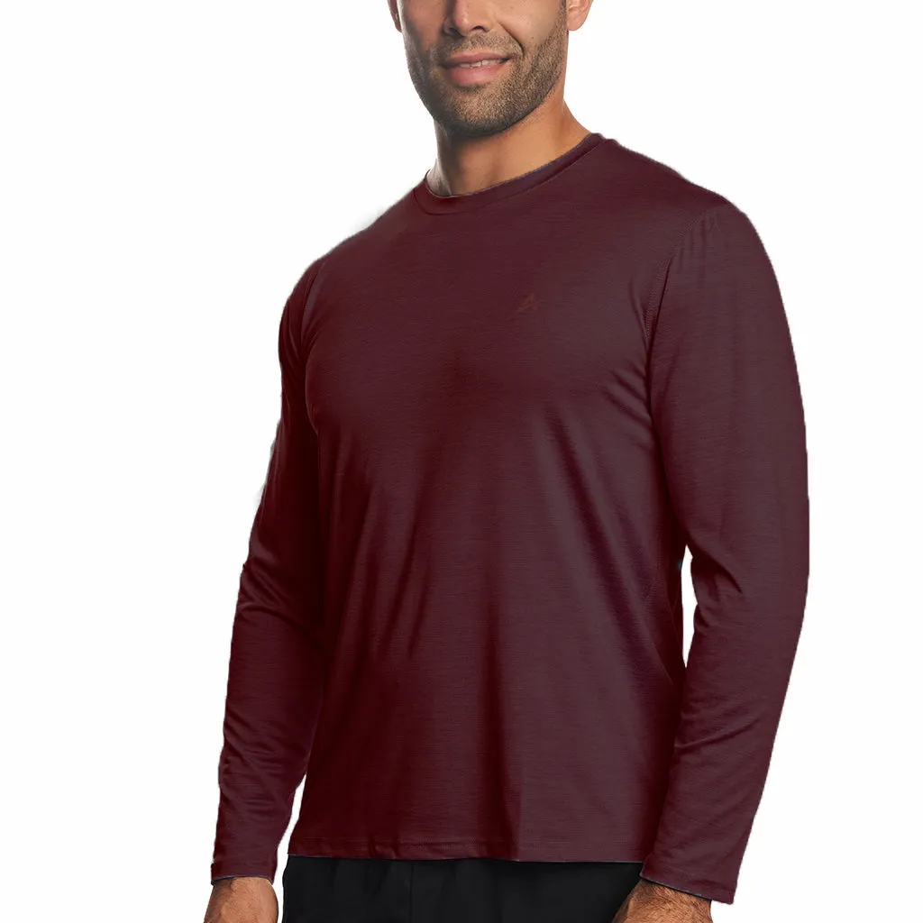 Men's Cooling Crew Neck Long Sleeve T-Shirt