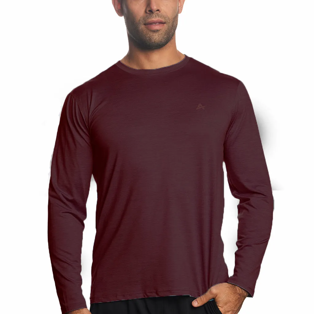 Men's Cooling Crew Neck Long Sleeve T-Shirt