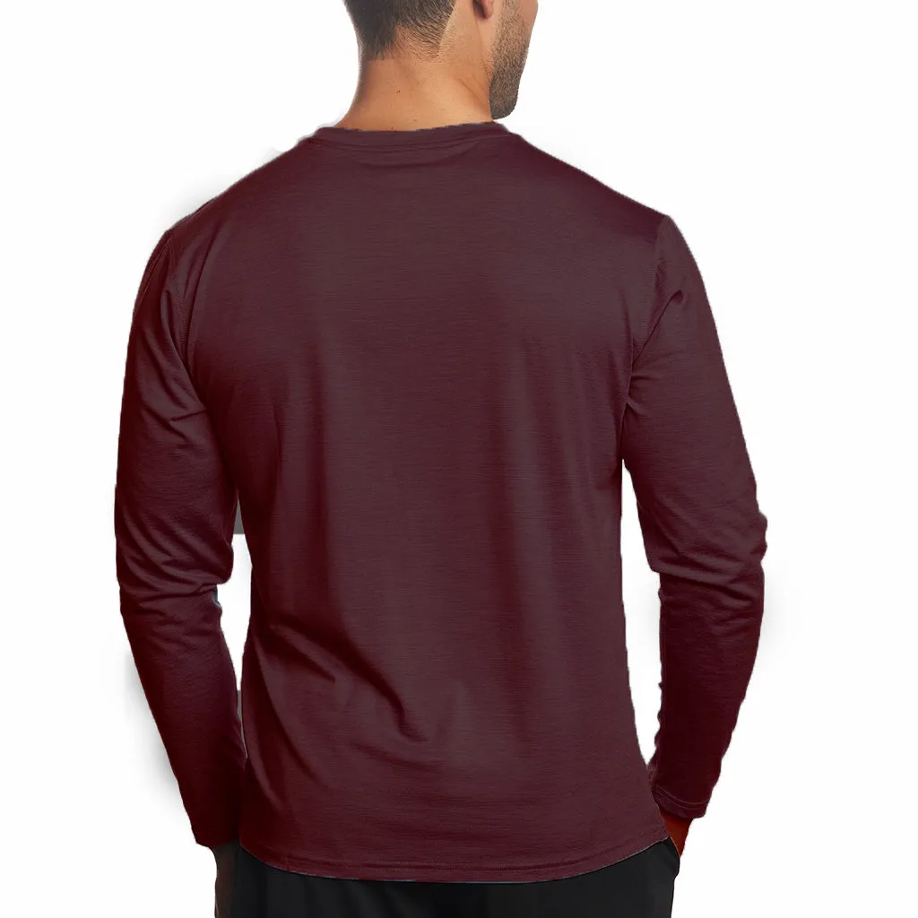 Men's Cooling Crew Neck Long Sleeve T-Shirt