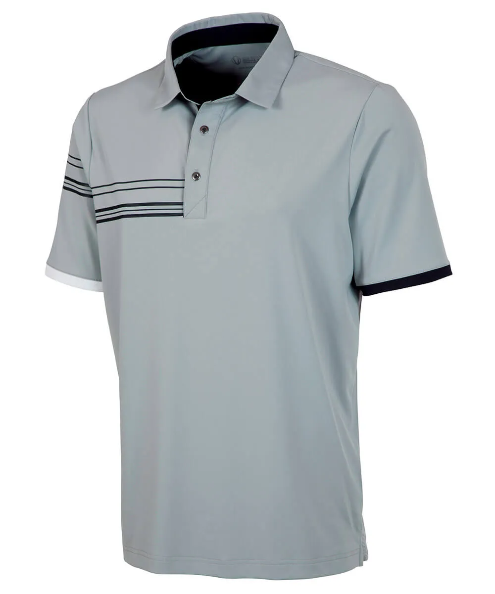 Men's Cooper Half-Stripe Short Sleeve Polo Shirt