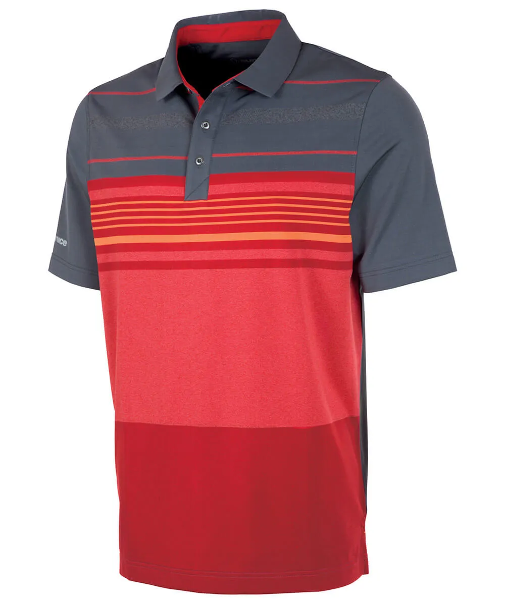 Men's Rowen Chest Stripe Short Sleeve Polo Shirt