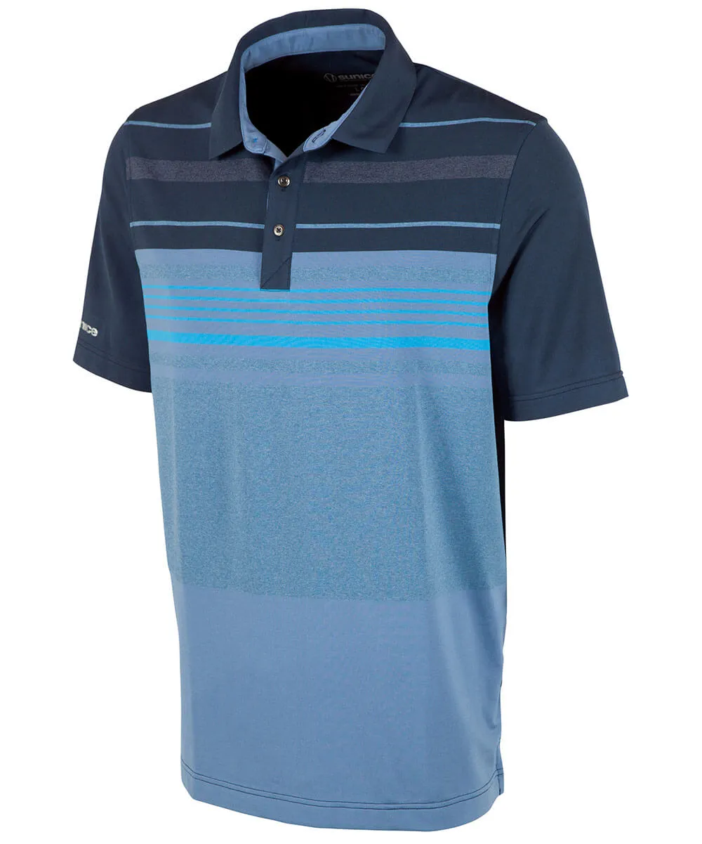 Men's Rowen Chest Stripe Short Sleeve Polo Shirt