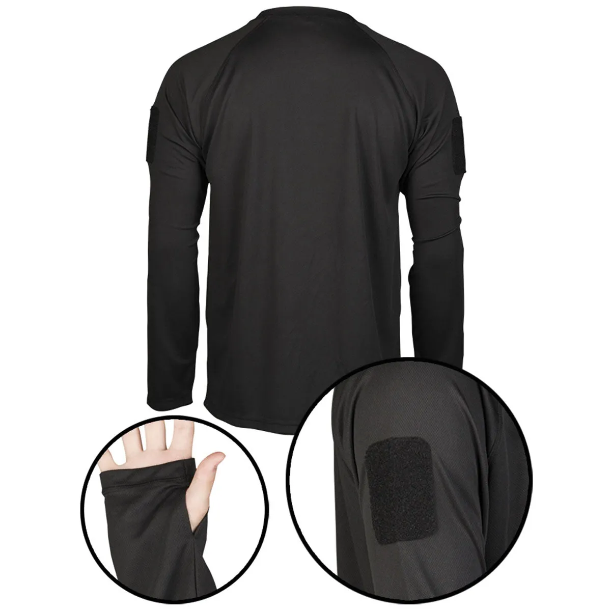 Mil-Tec Tactical Quick Dry Long Sleeve Shirt Black