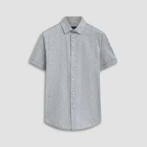 Miles Chambray Print OoohCotton Short Sleeve Shirt