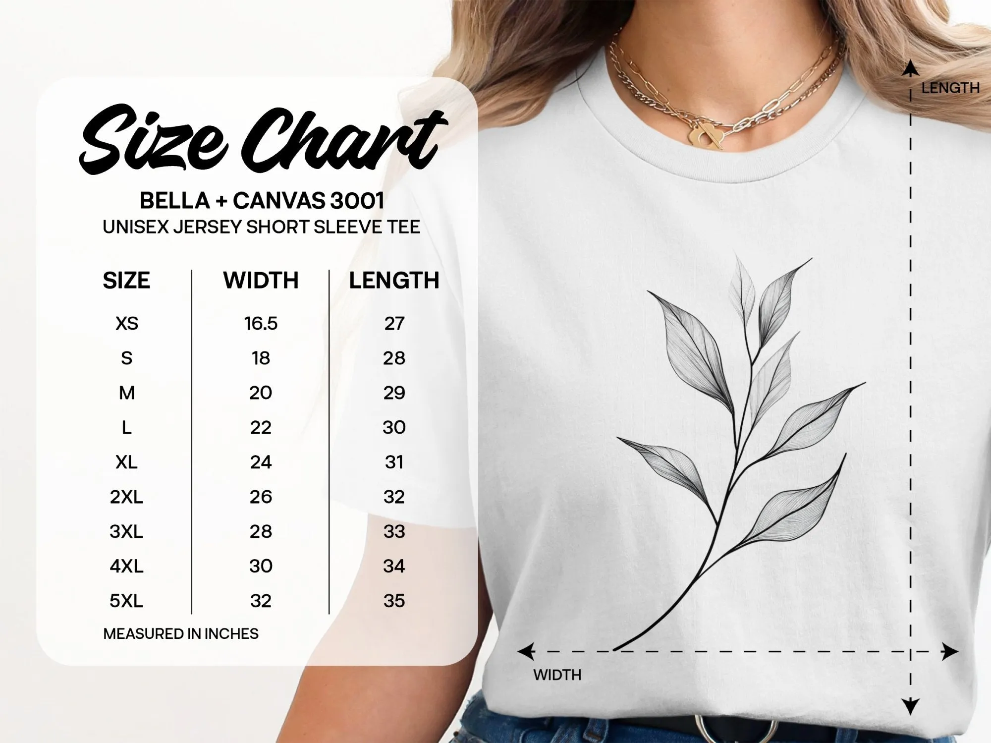 Minimalistic Nature Line Art T-Shirt, Modern Leaf Design Tee, Botanical Black and White Shirt, Nature Inspired Graphic Tee