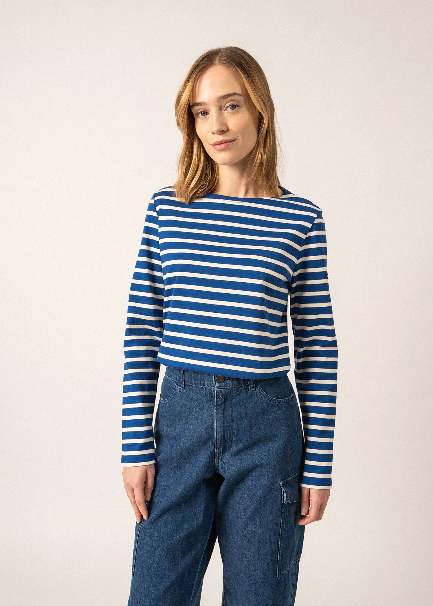 Minquilock iconic sailor striped shirt - in interlock (GITANE/ECRU)