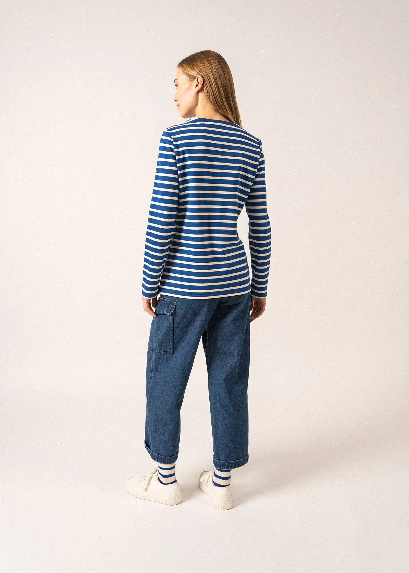 Minquilock iconic sailor striped shirt - in interlock (GITANE/ECRU)