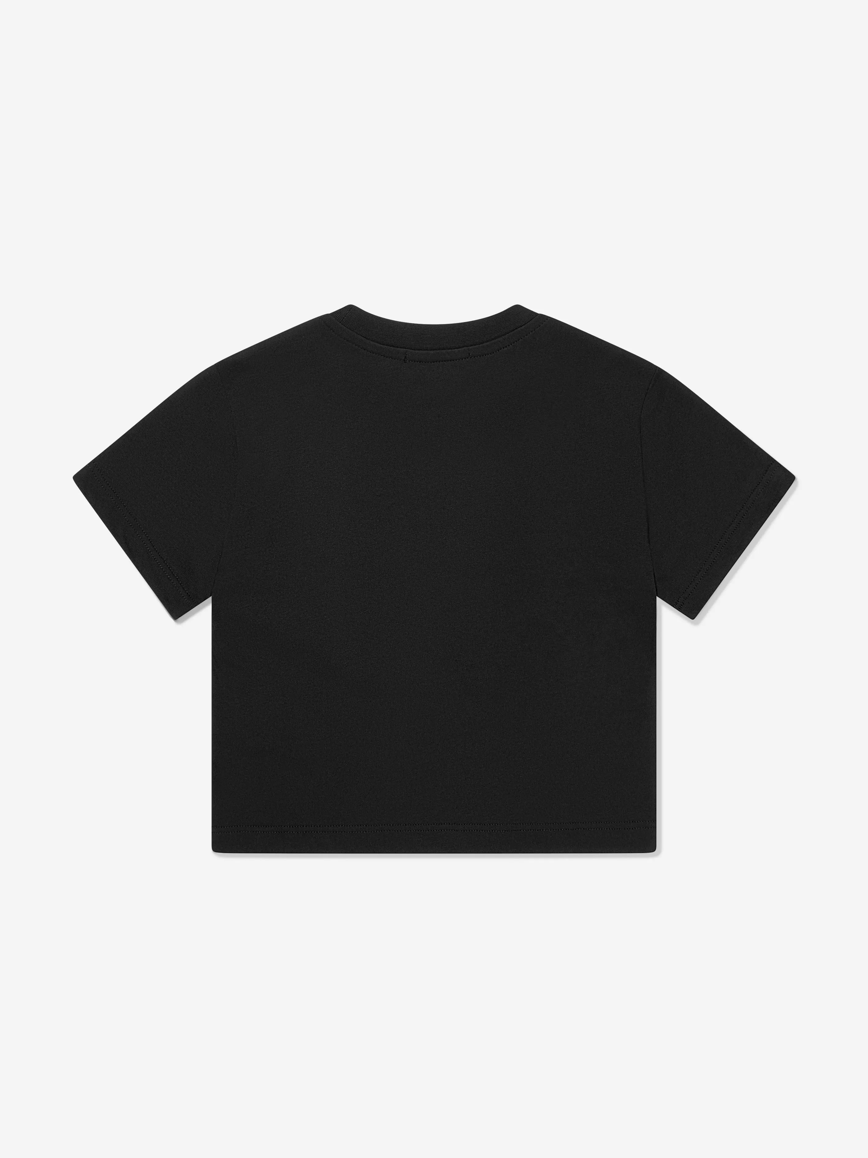 MSGM Girls Logo T-Shirt in Black