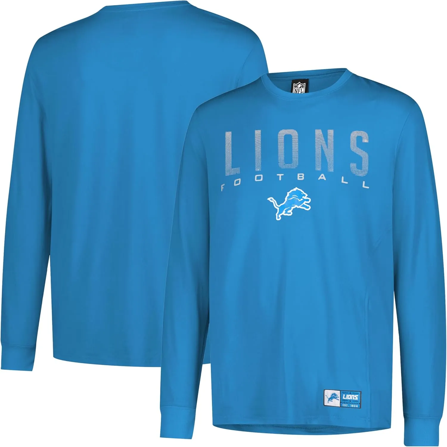 NFL Official Adults Super Soft Game Day Long Sleeve T-Shirt - Unisex|Detroit Lions