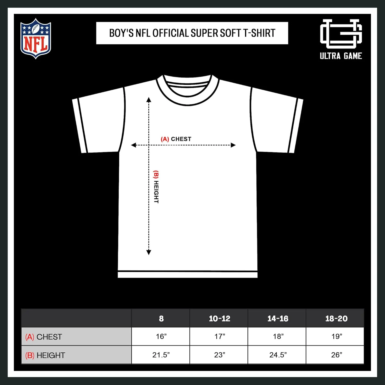 NFL Official Youth Super Soft 2 Pack T-Shirt Set|Kansas City Chiefs