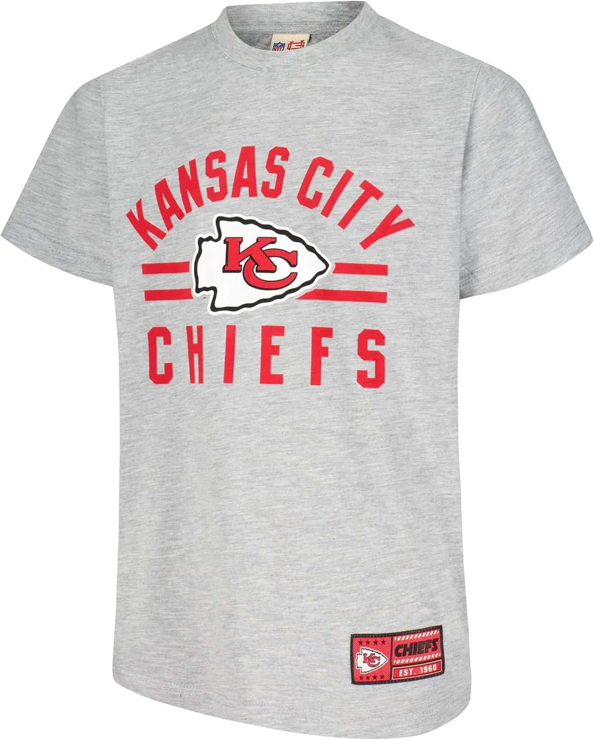 NFL Official Youth Super Soft 2 Pack T-Shirt Set|Kansas City Chiefs