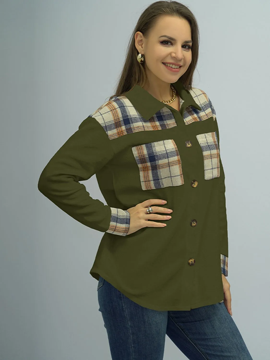 Nsquared Plaid Dropped Shoulder Shirt