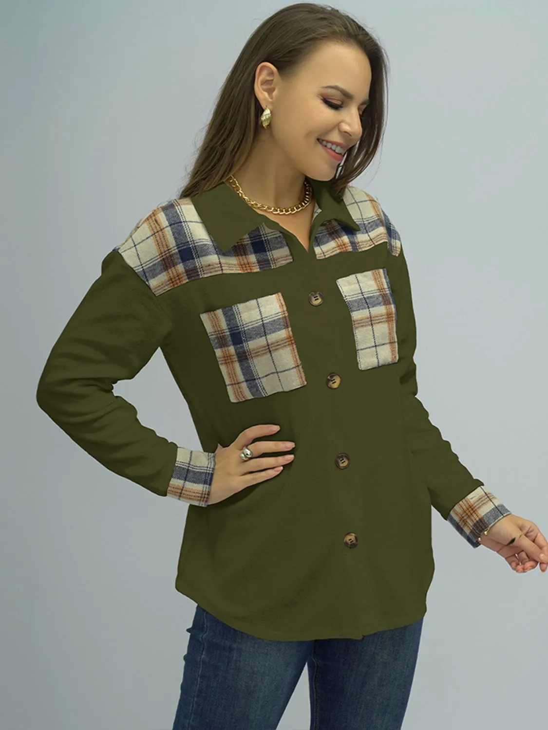 Nsquared Plaid Dropped Shoulder Shirt