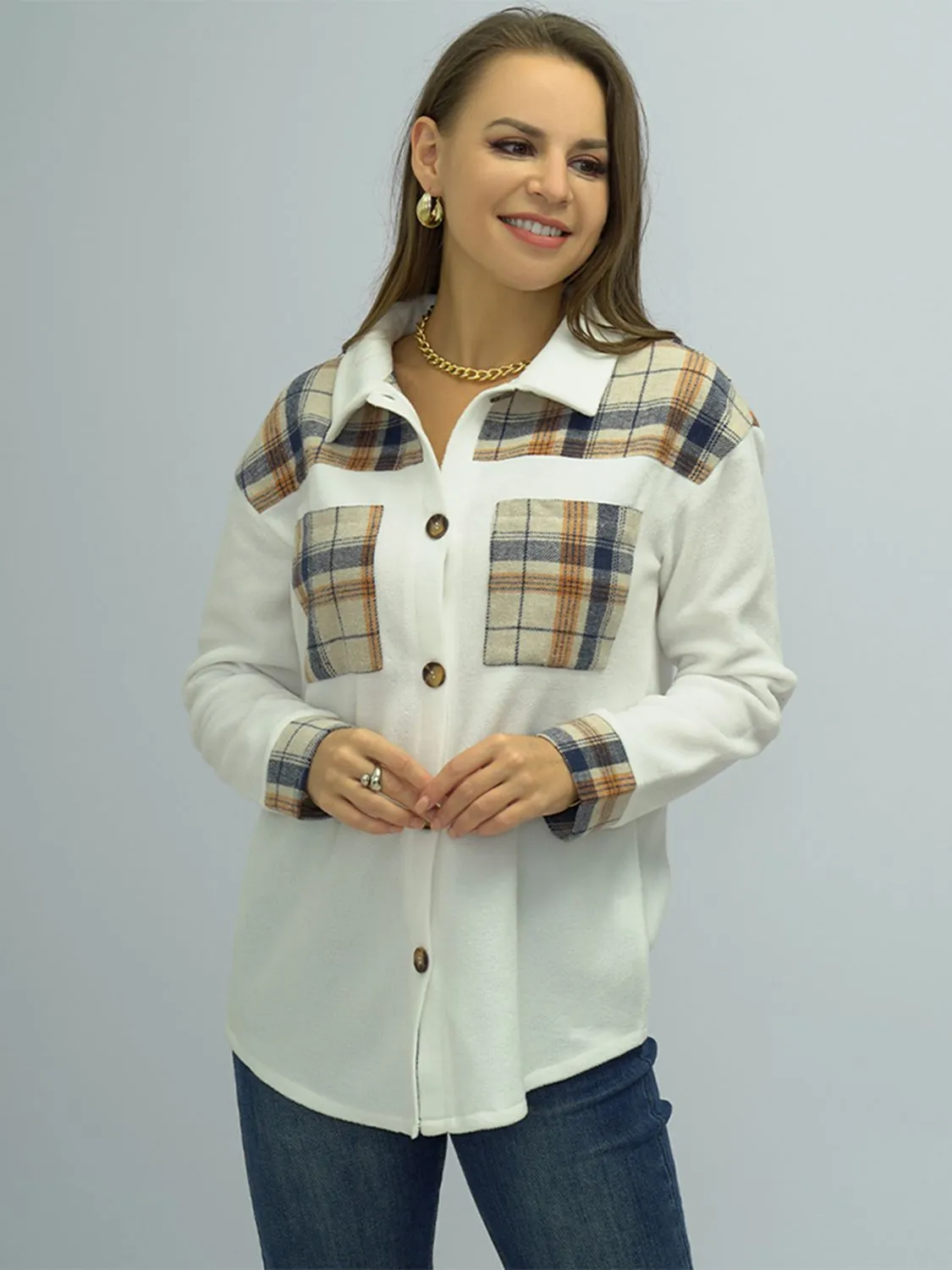 Nsquared Plaid Dropped Shoulder Shirt