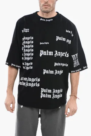 PALM ANGELS ALL OVER LOGO TEE