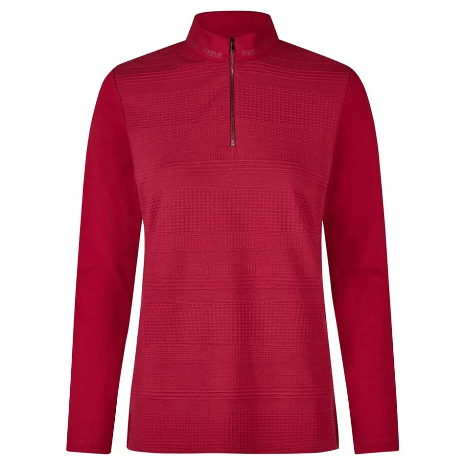 Pikeur Regina Structured Long Sleeve Shirt - Red