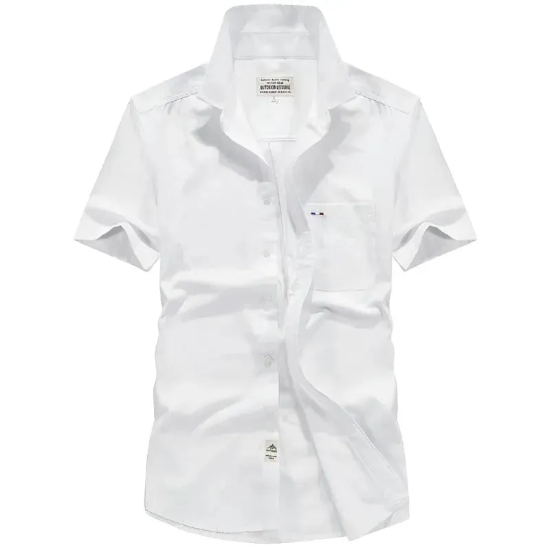 Premium Oxford Short Sleeve Shirt for Casual Elegance