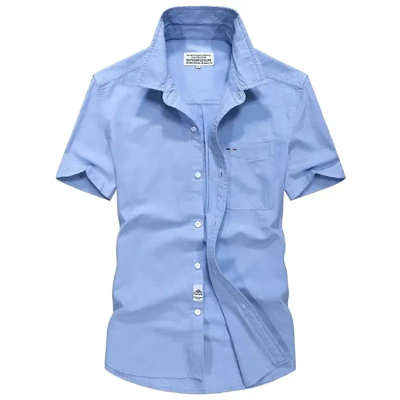 Premium Oxford Short Sleeve Shirt for Casual Elegance