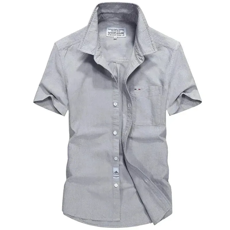 Premium Oxford Short Sleeve Shirt for Casual Elegance