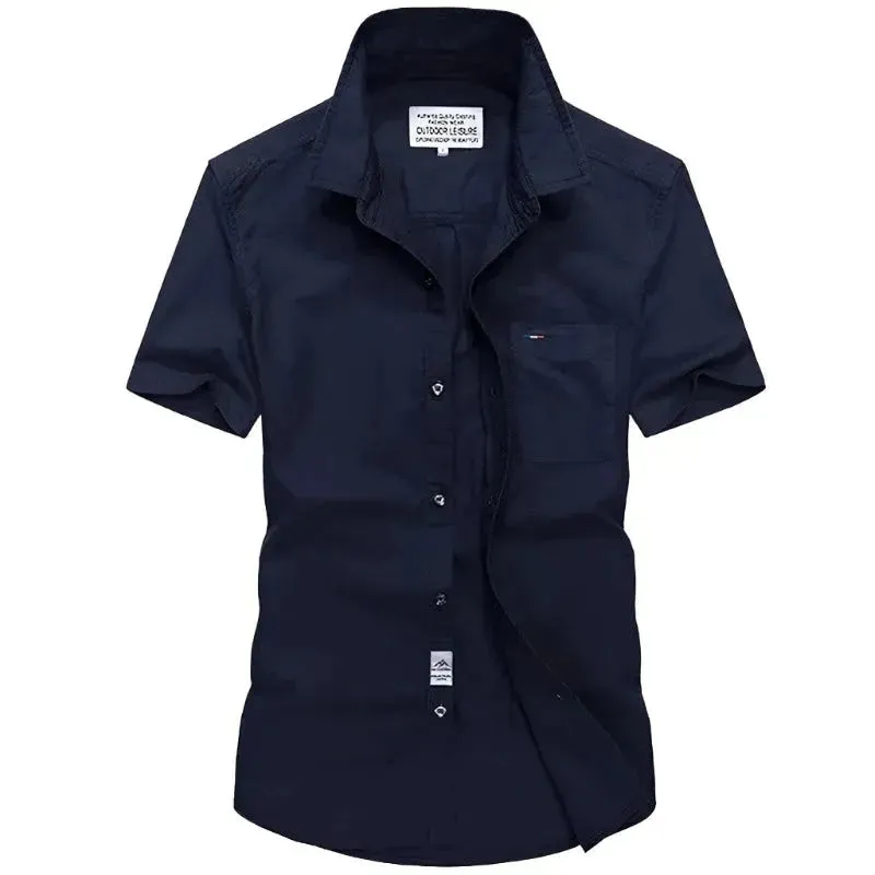 Premium Oxford Short Sleeve Shirt for Casual Elegance