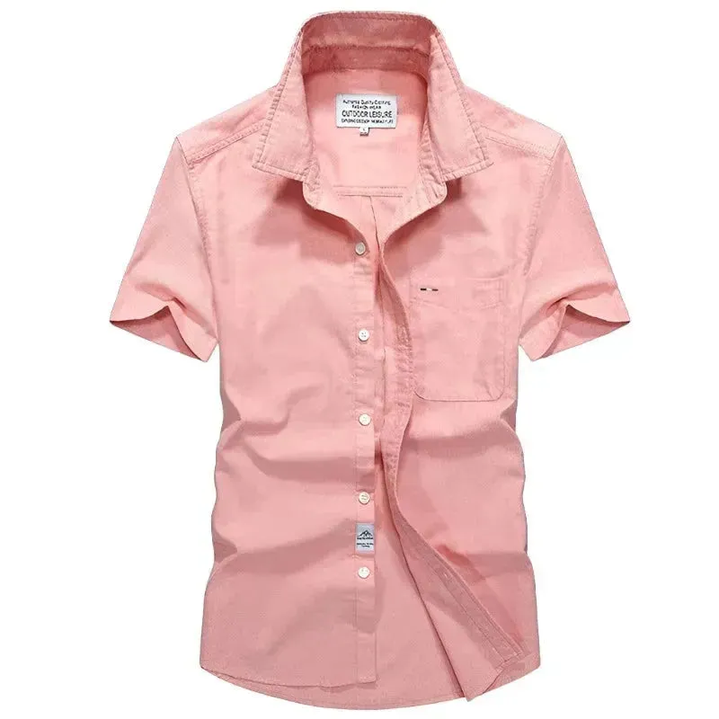 Premium Oxford Short Sleeve Shirt for Casual Elegance