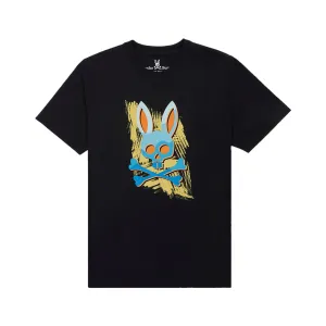 Psycho Bunny Mens Surrell Graphic Tee - Black