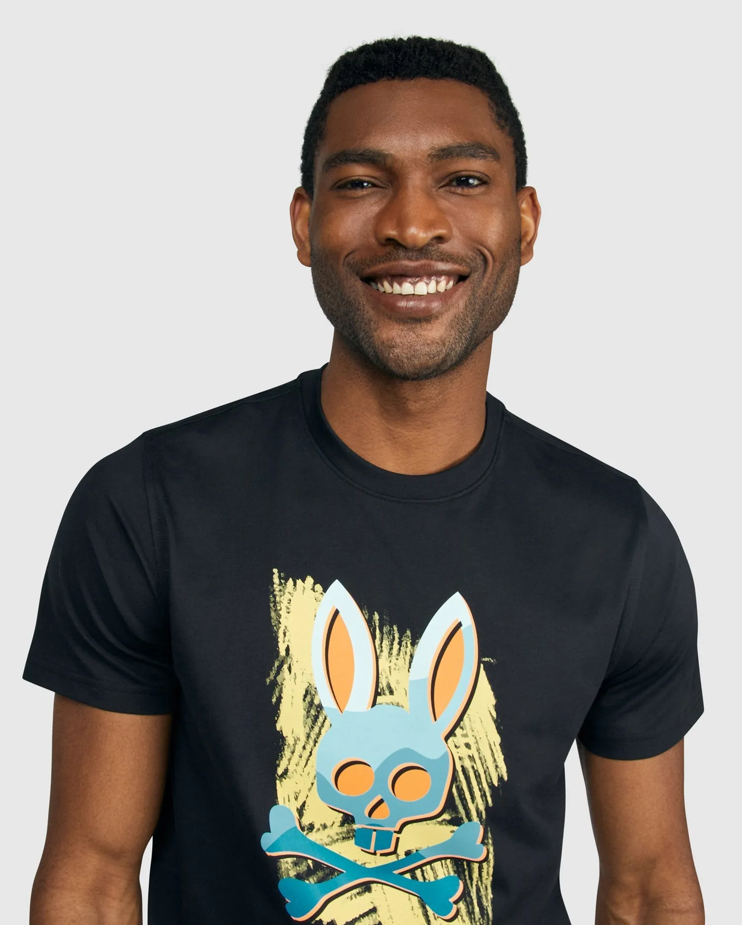 Psycho Bunny Mens Surrell Graphic Tee - Black