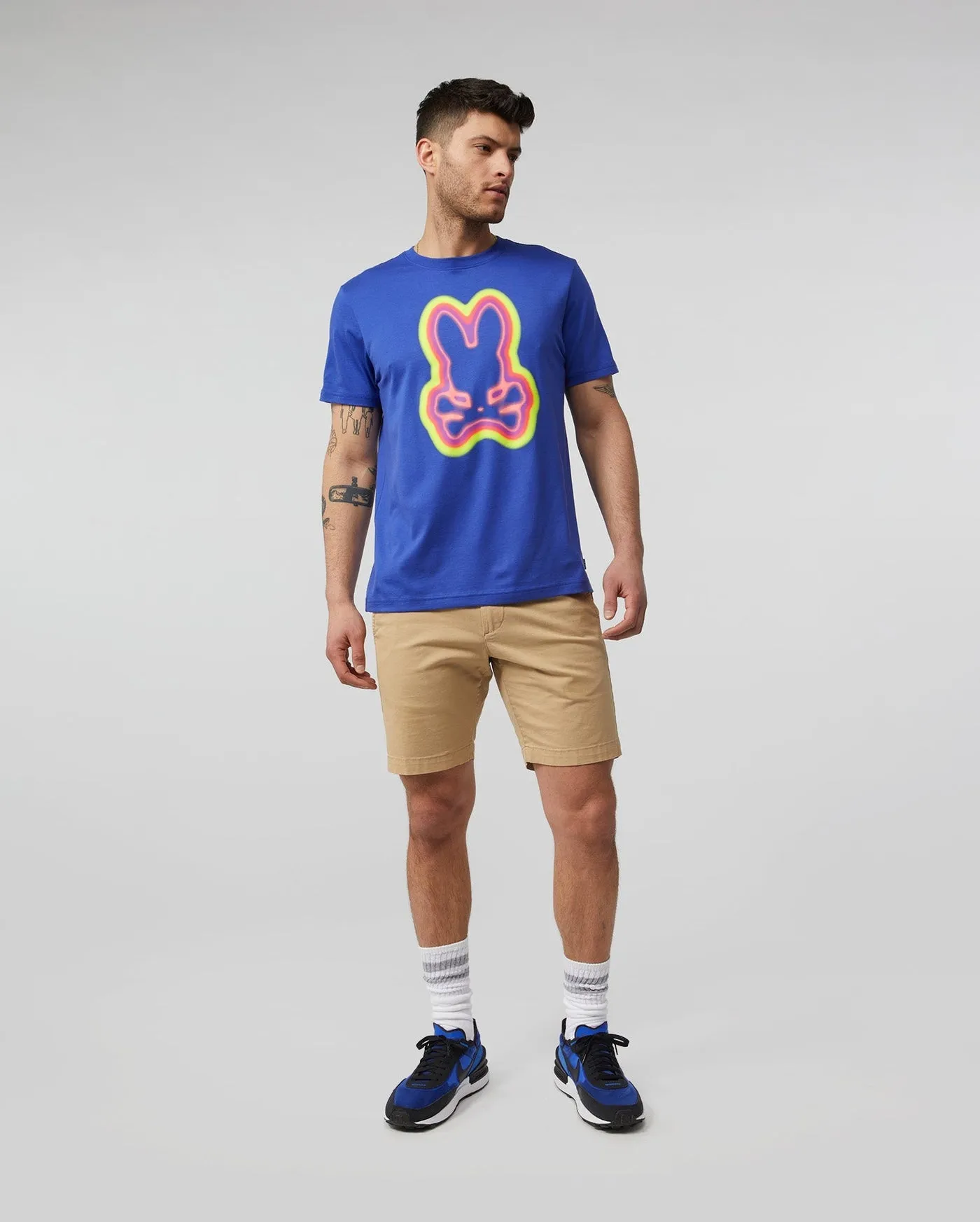 Psycho Bunny Mens Warner Graphic Tee - Twilight Blue