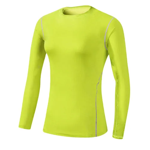 Quick Dry Workout Long Sleeve Solid Color Shirt