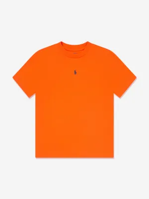 Ralph Lauren Boys Logo T-Shirt in Orange