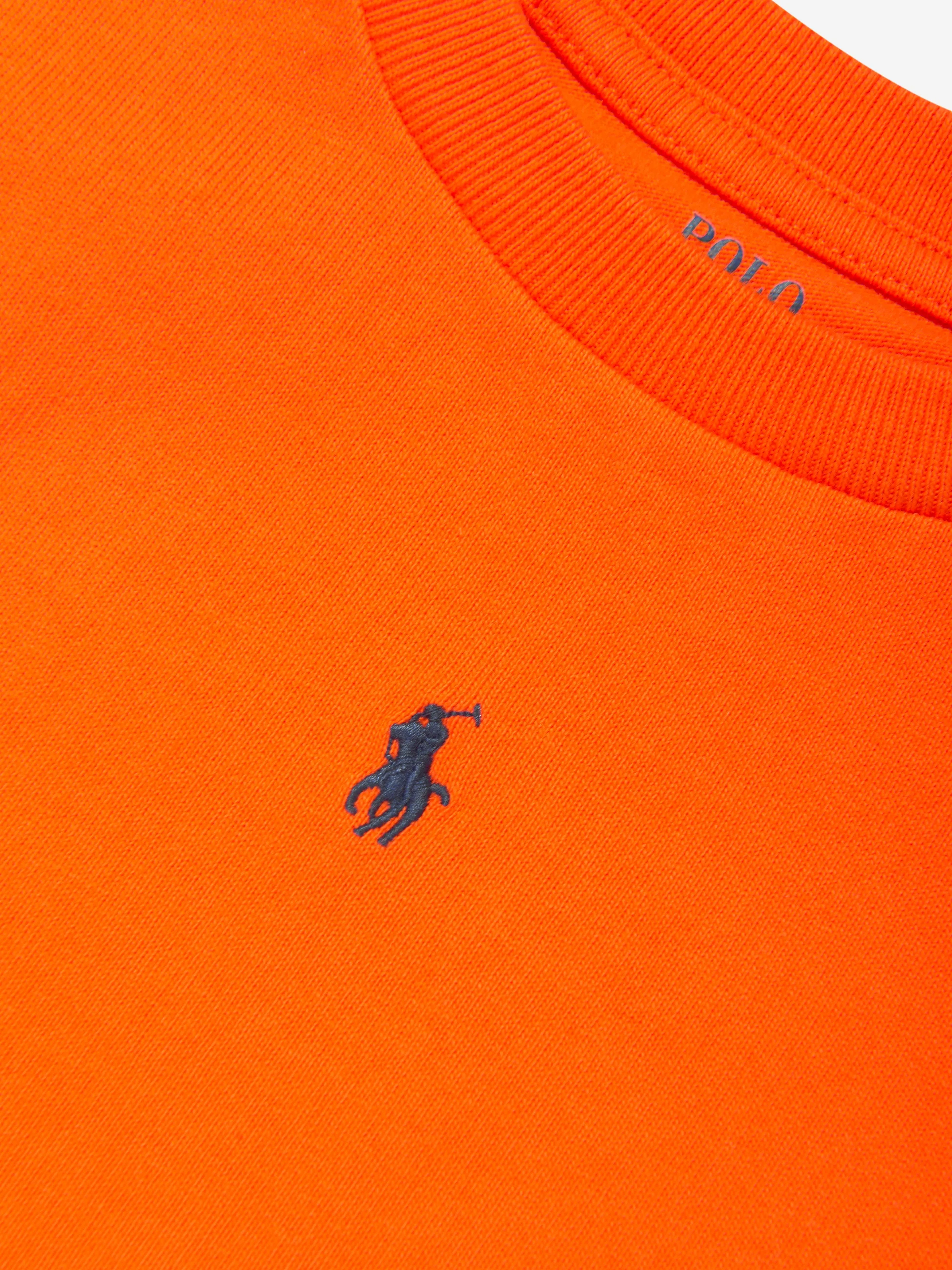 Ralph Lauren Boys Logo T-Shirt in Orange