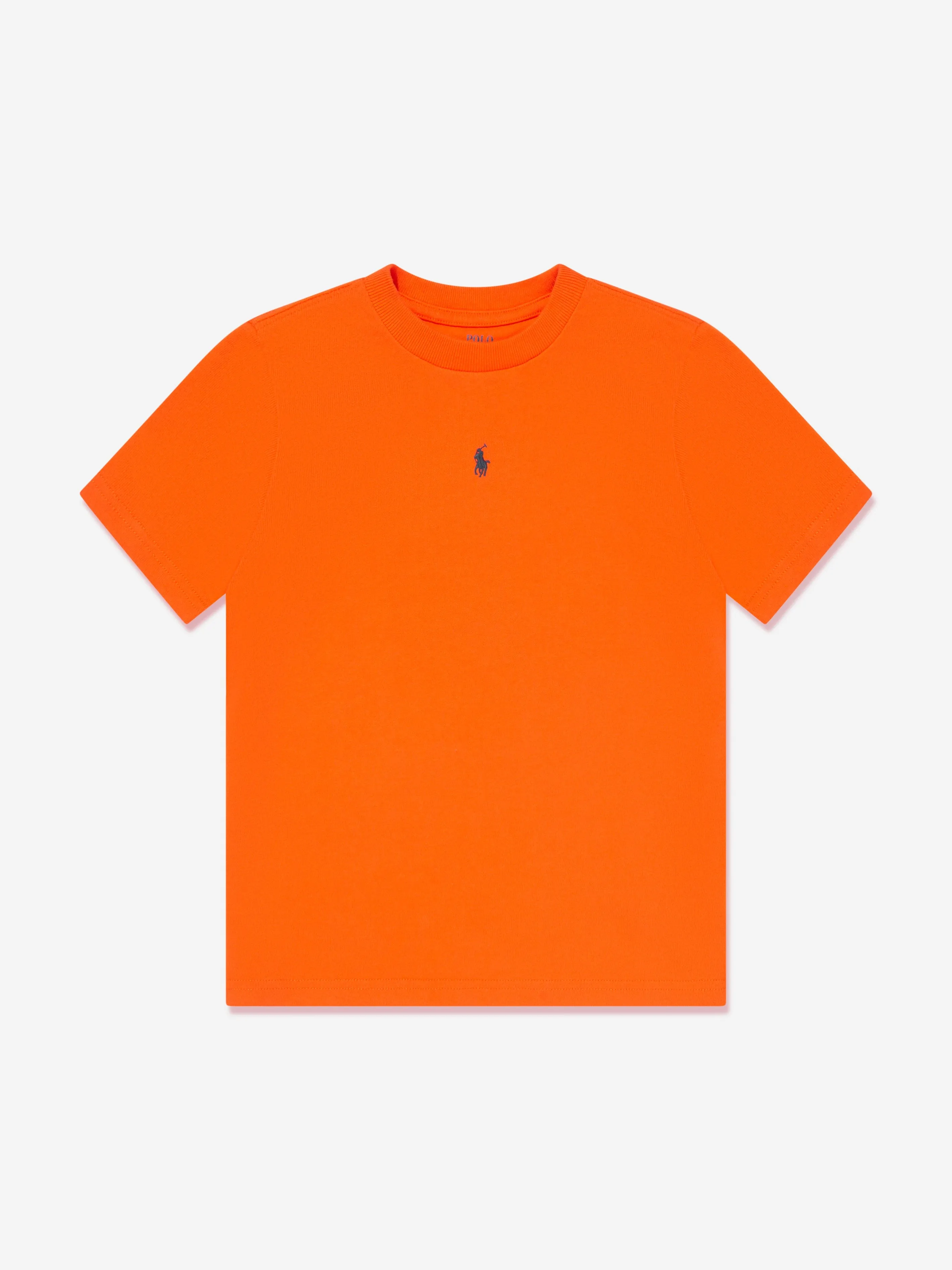 Ralph Lauren Boys Logo T-Shirt in Orange