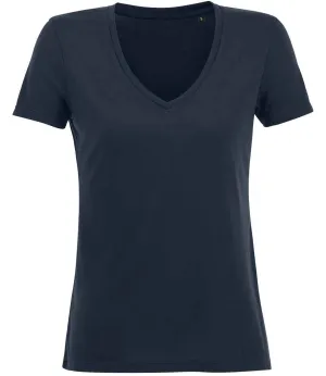 SOL'S Ladies Motion V Neck T-Shirt | French Navy