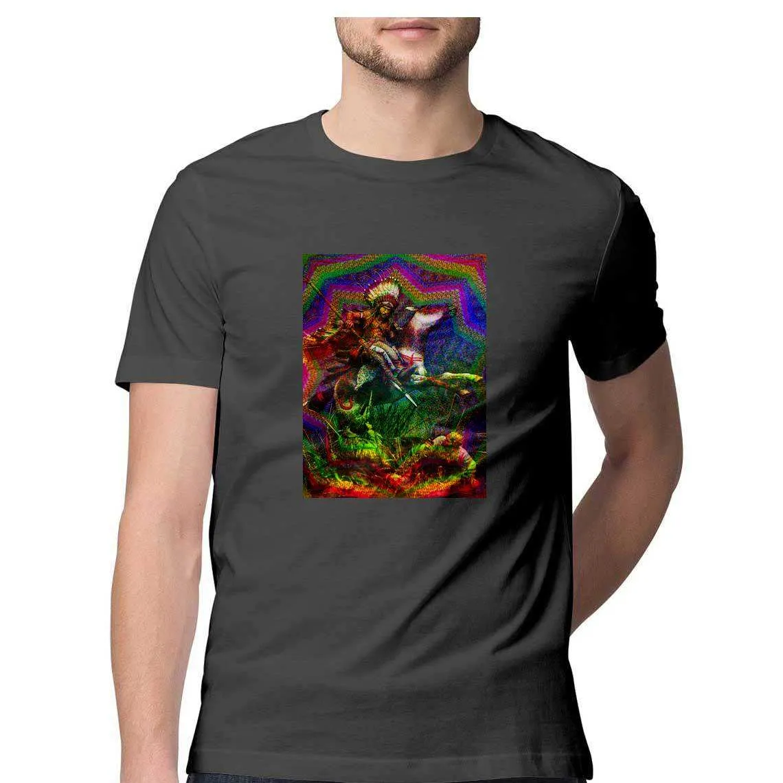 The Navajo chief hunts on Ayahuasca Men's T-Shirt