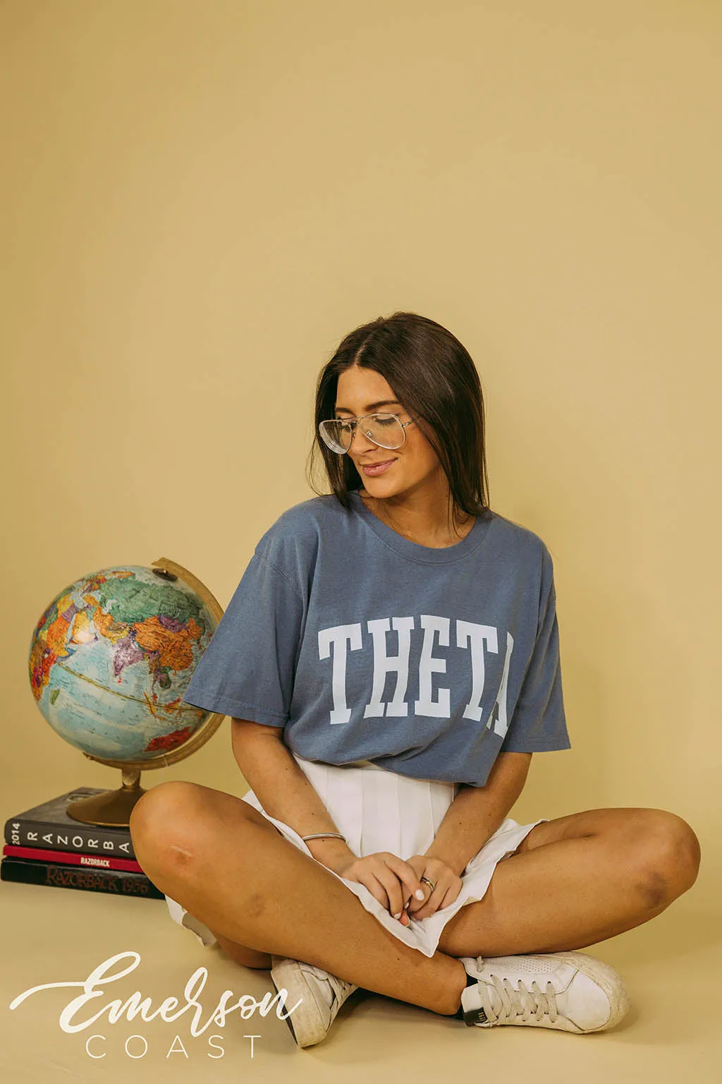 Theta Bold Blue Jean Pr Tee