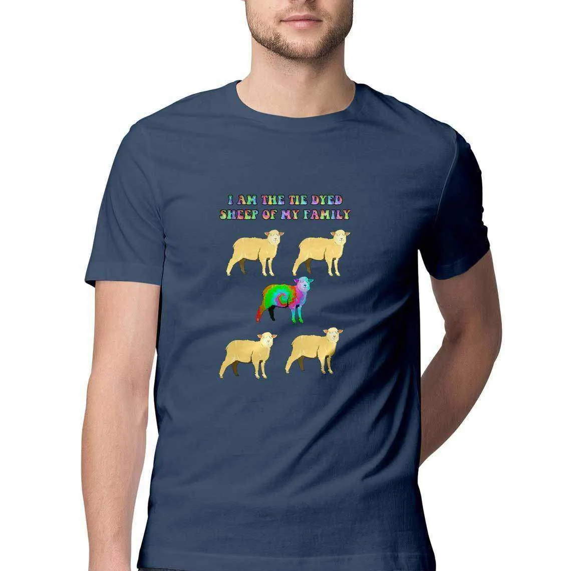 Tie Dyed Sheep Men's T-Shirt