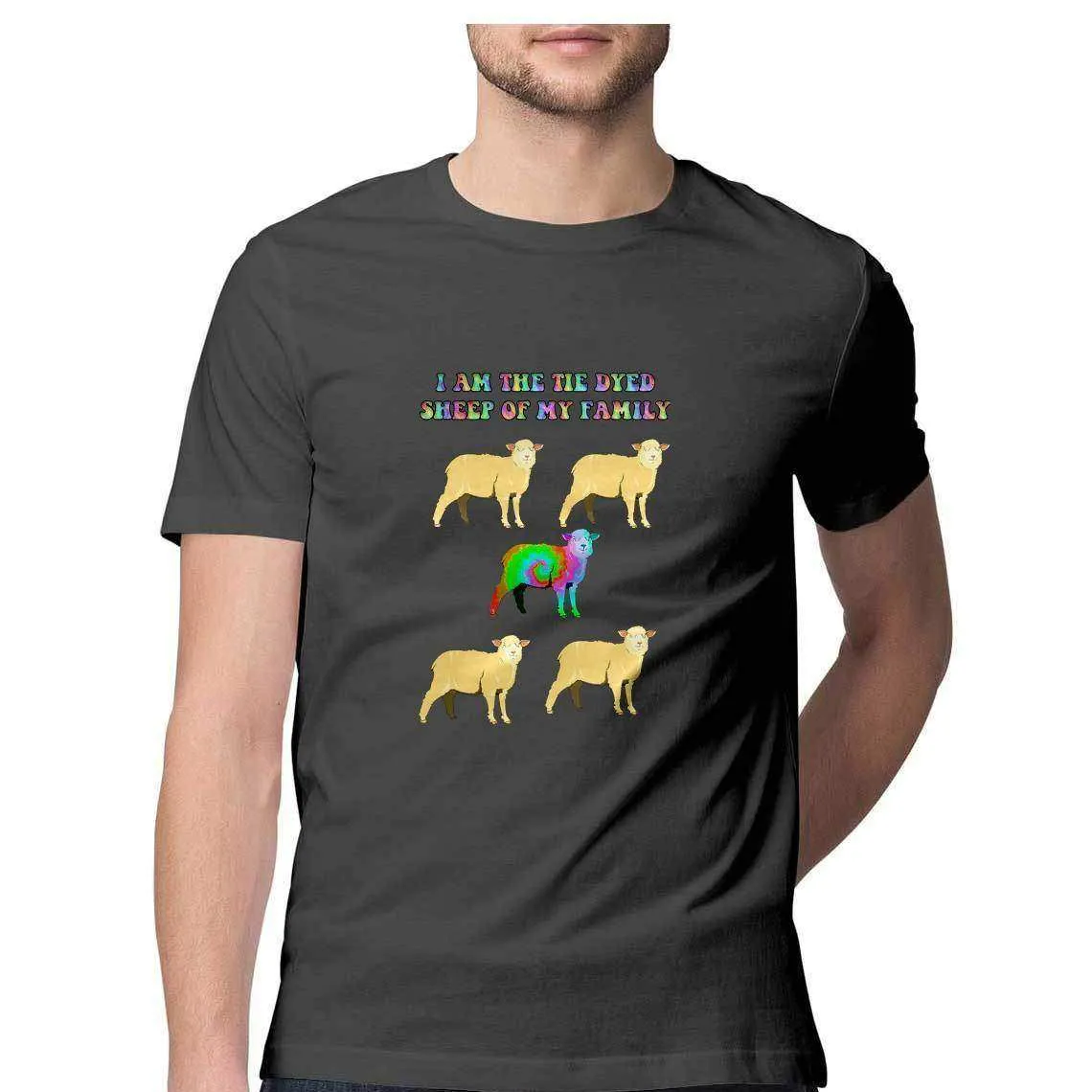 Tie Dyed Sheep Men's T-Shirt