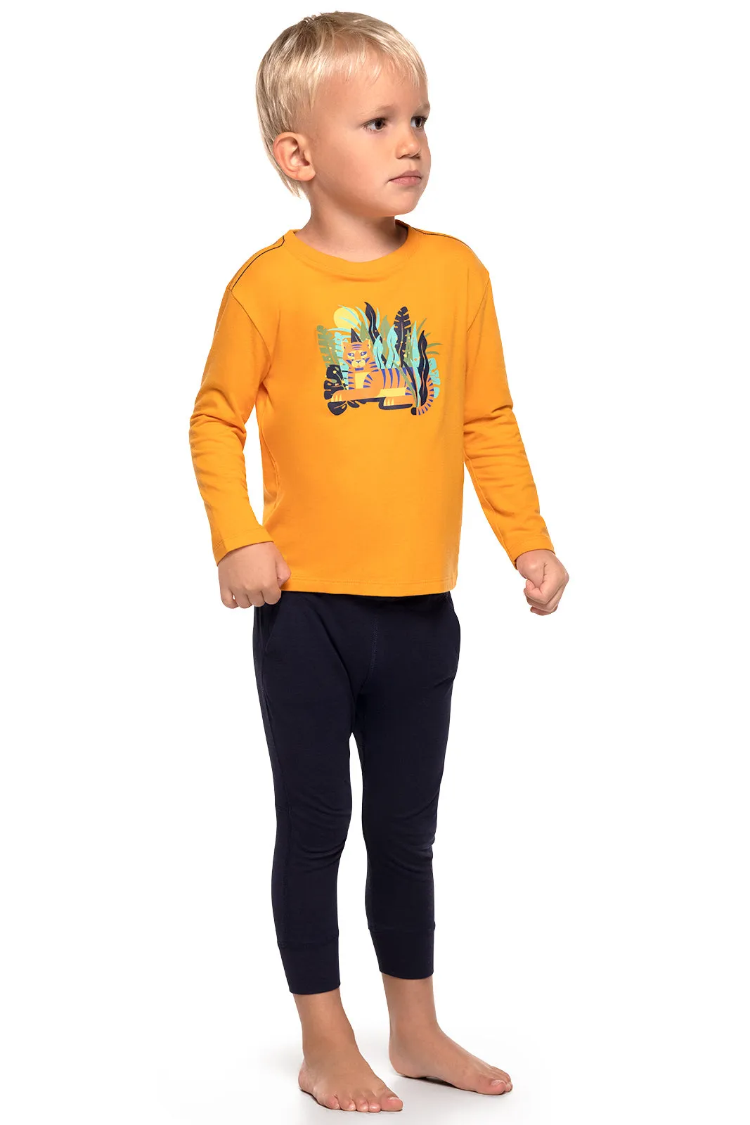 Toddler Coco Plum Everyday Long Sleeve Graphic T-Shirt  |  Apricot Crush