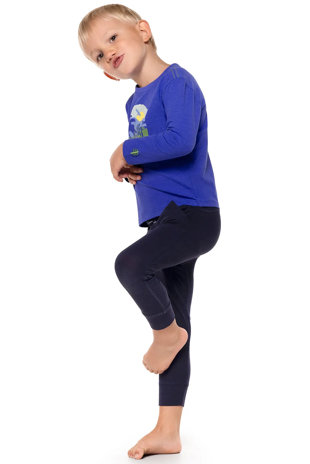 Toddler Coco Plum Everyday Long Sleeve Graphic T-Shirt | Baja Blue