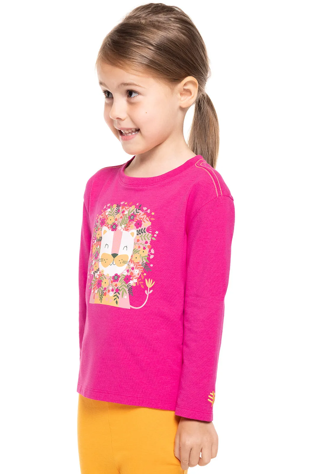 Toddler Coco Plum Everyday Long Sleeve Graphic T-Shirt  |  Magnolia Pink