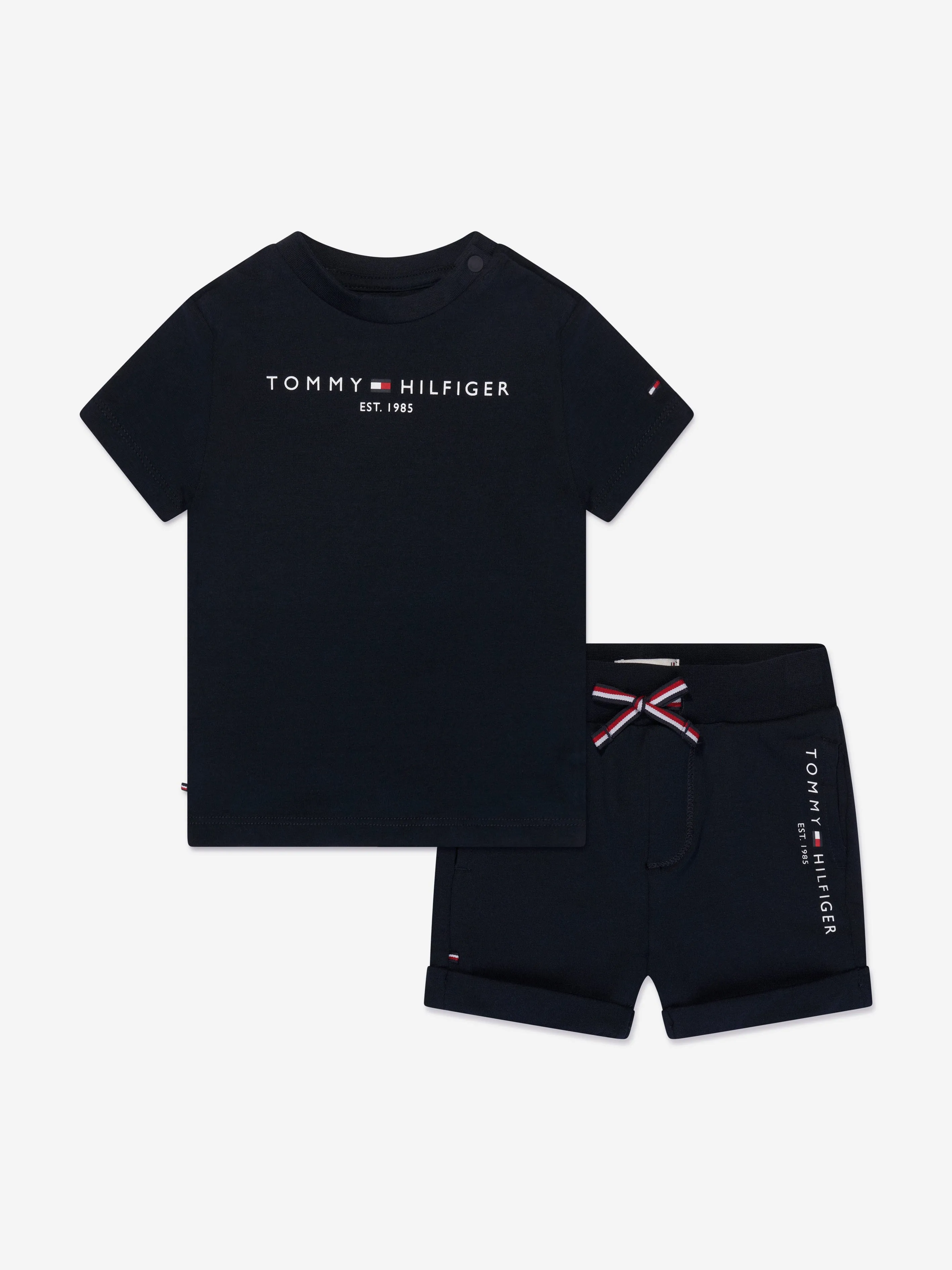 Tommy Hilfiger Baby Essential T-Shirt and Shorts Set in Navy