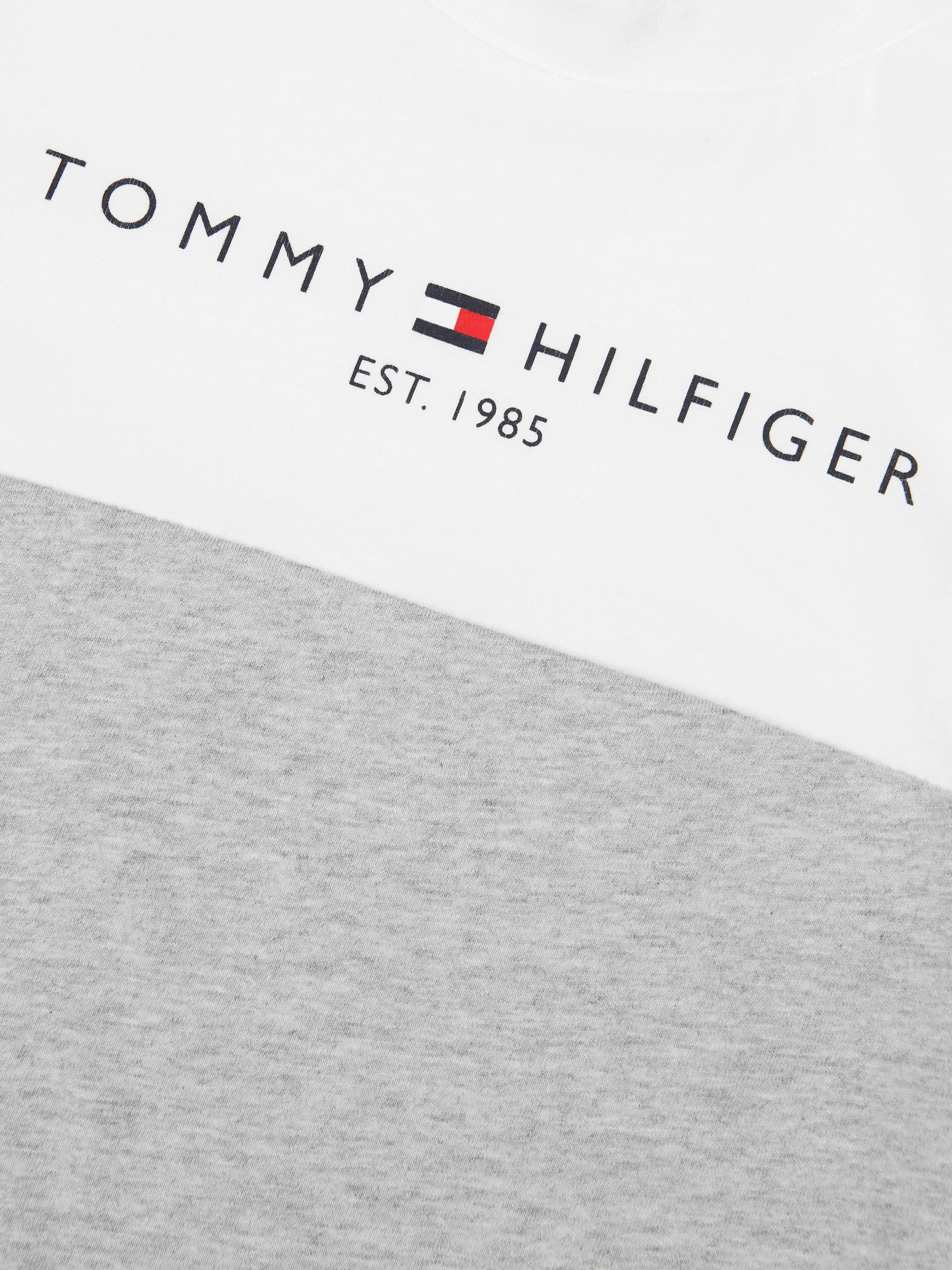 Tommy Hilfiger Boys Essential Colourblock T-Shirt in White