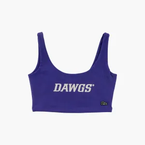 Washington Huskies Women's Purple Scoop Crop Top