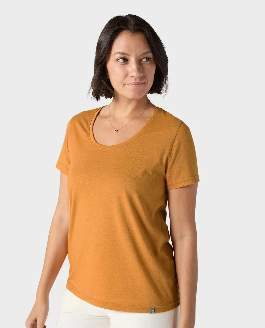 Women's Divide Scoop Neck Tee SS